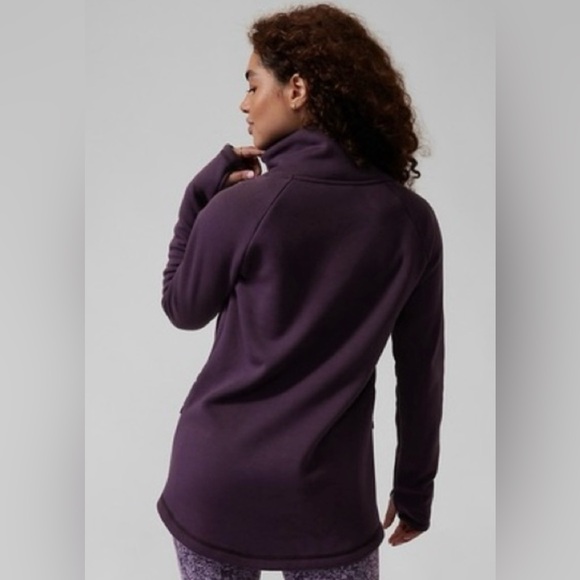 Excellent condition Athleta Karma fleece wrap sweater - Picture 4 of 12